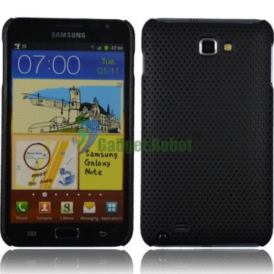 Husa neagra mesh Samsung Galaxy Note i9220 + folie ecran + expediere gratuita foto