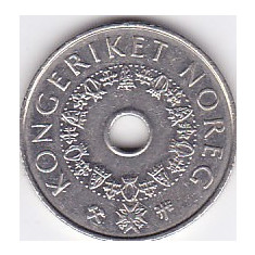 Moneda Norvegia 5 Kroner 1998 - KM#463 XF