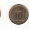 Israel lot 5 monede x 10 agorot ani diferiti 1987-2007
