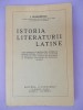 I. DIACONESCU - ISTORIA LITERATURII LATINE ~ 1939 *