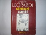 Giacomo Leopardi Canturi/Canti,editie bilingva,cartonata,p6, 1981