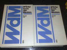 Worterbuch der medizin - 2 volume - A - Z - 1984 - in germana ( Medicina ) foto