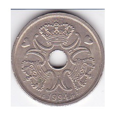 Moneda Danemarca 2 Kroner 1994 - KM#874.1 XF