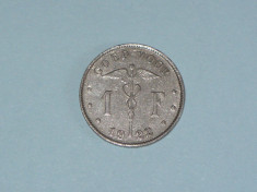 BELGIA - 1 FRANC 1922 foto