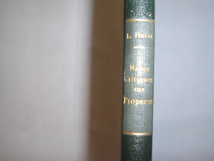 Notes critiques sur properce par Louis Havet,p8
