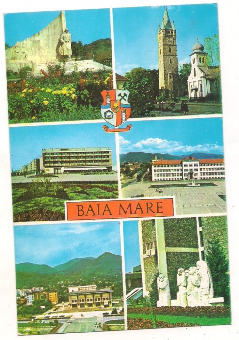 carte postala(ilustrata)-BAIA MARE-colaj