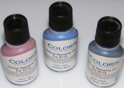 Tus Coloris Co 4713 50 gr. pentru marcare Sticla - albastru,rosu,negru foto