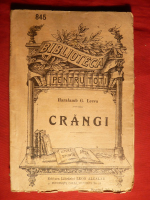 H.G.Lecca - Crangi - BPT nr.845 -cca.1913 foto