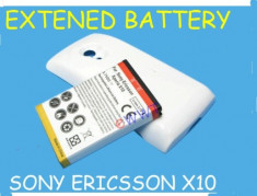 Baterie extinsa + capac spate Sony Ericsson XPERIA X10 expediere gratuita + folie protectie ecran foto