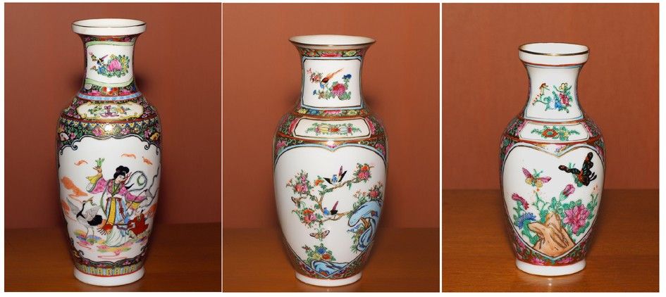 Vaze portelan China realizate manual. Anii 60. | Okazii.ro