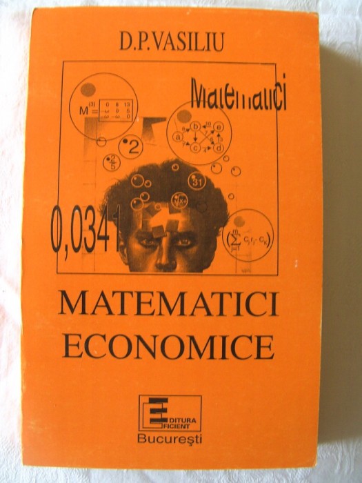 &quot;MATEMATICI ECONOMICE&quot;, D. P. Vasiliu, 1996