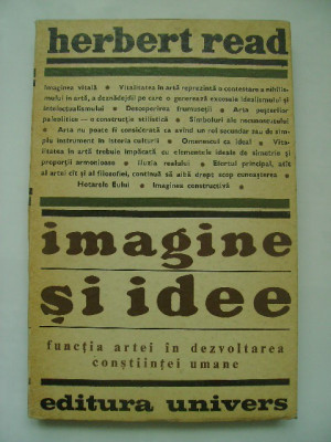 Herbert Read - Imagine si idee foto