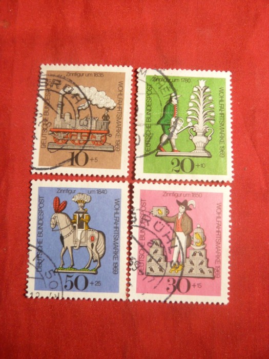 Serie Figurine 1969 RFG 4 val.stamp.