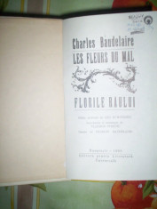 Baudelaire - FLORILE RAULUI (editie de lux - editie bilingva ) foto