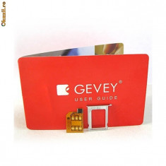 Gevey SIM 4S, decodare iphone 4S ,deblocare orice retea,versiune,baseband inclusiv 7.0.2 . Fara apelare 112 sau alte setari din meniu. Inclusiv 7.0.2 foto