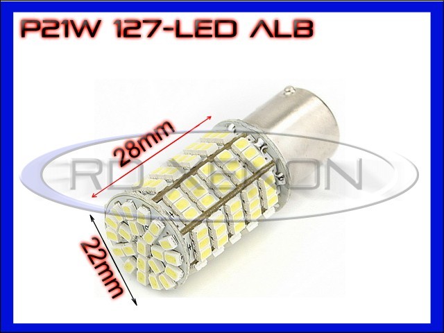 BEC AUTO LED P21W BA15S 1156 - 127 SMD - LUMINI DE ZI (DRL), MARSARIER,  Universal, ZDM | Okazii.ro