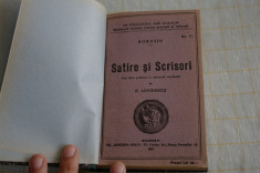 Horatiu, Satire si scrisori, 1924 foto