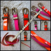 CUREA DAMA LAC PIELE ECOLOGICA CORAI FUCSIA ORANGE NEON FOSFORESCENTE, Marime universala, Fuchsia, Asemanator piele