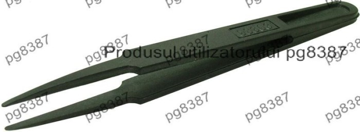 Penseta din plastic,varf rotunjit,2mm-117322 Penseta din plastic,varf rotunjit,2mm-117322