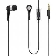 CASTI SAMSUNG I9300 GALAXY S3 HANDSFREE SAMSUNG ORIGINALE NOI JACK NORMAL 3.5MM CU DOPURI INTRAURICULARE IN-EAR CULOARE NEAGRA EHS44ASSBE / EHS44AFSBE foto