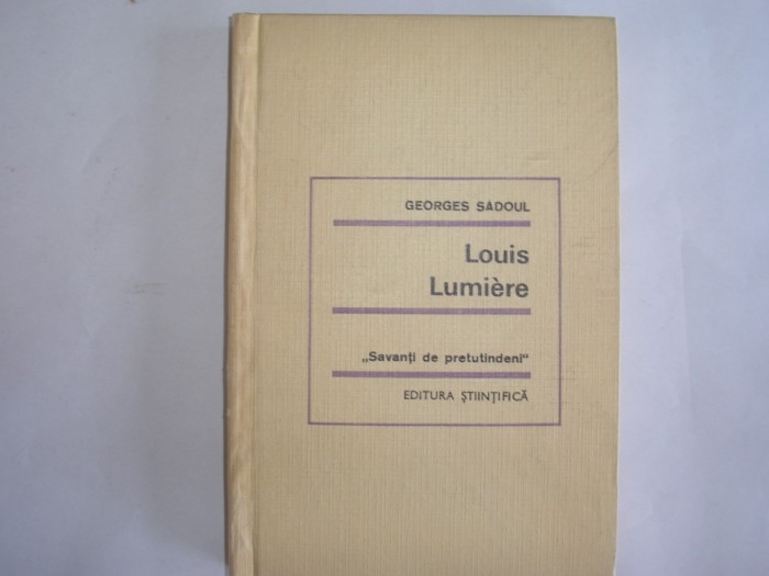 Georges Sadoul - LOUIS LUMIERE { cu ilustratii },r12