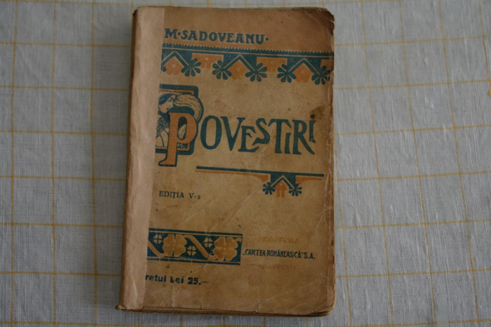 Povestiri, M. Sadoveanu, perioada interbelica