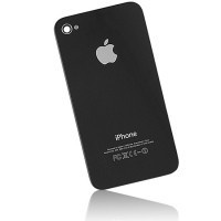 CARCASA IPHONE 4 SPATE CAPAC STICLA BATERIE CULOARE NEAGRA NEGRU Designed Apple in California Assembled in China+ folie fata spate +LIVRARE GRATUITA foto