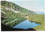 Carte postala(ilustrata)-HUNEDOARA-Muntii Retezat Lacul Gemenea, Necirculata, Printata