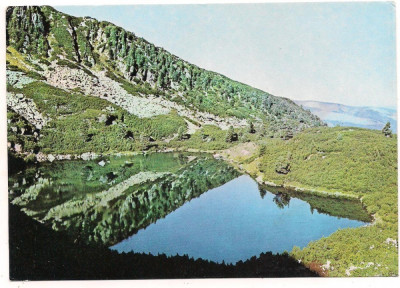 carte postala(ilustrata)-HUNEDOARA-Muntii Retezat Lacul Gemenea foto
