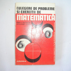 Culegere De Probleme Si Exercitii De Matematica - Rodica Trandafir Alexandru Leonte,r13,RF5/2