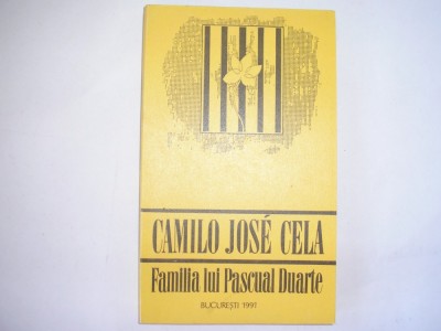 CAMILO JOSE CELA - FAMILIA LUI PASCAL DUARTE,r13 foto