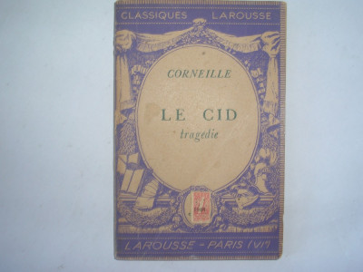 CORNEILLE Le cid - ,interbelica,r14 foto