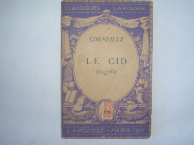 CORNEILLE Le cid - ,interbelica,r14 foto