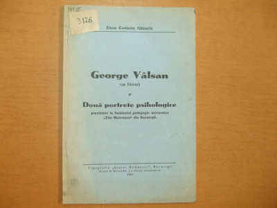 E. Gainariu George Vaslan si 2 portrete psihologice 1941 200 foto