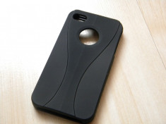 Husa Toc Carcasa Protectie spate Iphone 4S 4 4G +FOLIE PROTECTIE!UNICAT!PROTECTIE SPATE SI MARGINI! foto