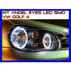 KIT INELE ANGEL EYE EYES CU LED SMD - VW GOLF 4 - CULOARE ALB XENON 6000K