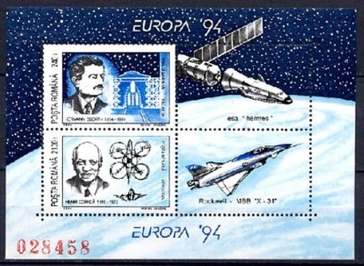 Romania 1994 - COSMOS EUROPA CEPT, BLOC nestampilat, DB19 foto