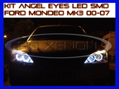 KIT INELE ANGEL EYE EYES CU LED SMD - FORD MONDEO MK3 2000-2007 foto