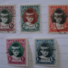 timbre Luxemburg 1929 serie Caritas stampilata cota 90 euro