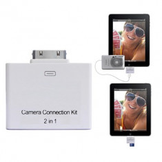 2in1 USB Camera SD Card Reader Connection Kit pentru iPad, iPod Touch 4 cititor carduri port usb foto