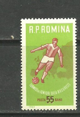 Romania 1962 - FOTBAL, timbru nestampilat, B31 foto