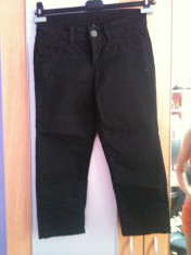 Pantaloni trei-sferturi negri FLAME - TAKKO marimea 34 !!!SUPER OFERTA!!! NOI!! foto