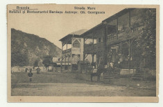 BREZOIU VALCEA : STRADA MARE - HOTELUL SI RESTAURANTUL BARDASU, circulata 1920 foto