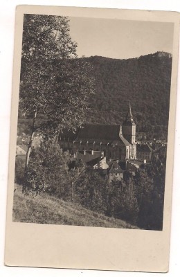 carte postala(ilustrata)-BRASOV -Biserica neagra anul 1936 foto