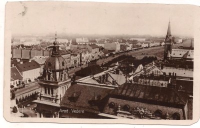 carte postala(ilustrata) ARAD anul 1928 foto