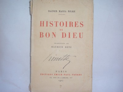 Histoiries du bon dieu Rainer Maria Rilke,1927 foto