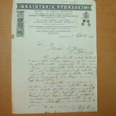 Scrisoare cu antet ARGINTARIA PFORZHEIM catre Director Ion Georgescu Piatra Neamt 1932