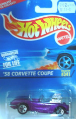 HOT WHEELS- &amp;#039;58 CHEVY CORVETTE COUPE -++2000 DE LICITATII !! foto