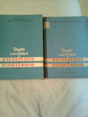 STUDII SI CERCETARI DE BALNEOLOGIE SI FIZIOTERAPIE 2vol. ( vol. VII + vol.X) foto