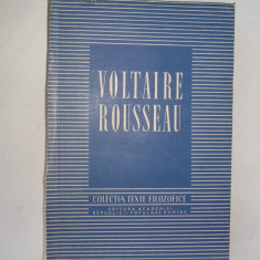 Voltaire Rousseau Texte filozofice EARPR 1955,r16